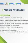 Atenção Acadêmicos aos Prazos